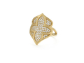 18kt yellow gold Crest ring with .65 cts diamonds. Available in white, yellow, or rose gold.
